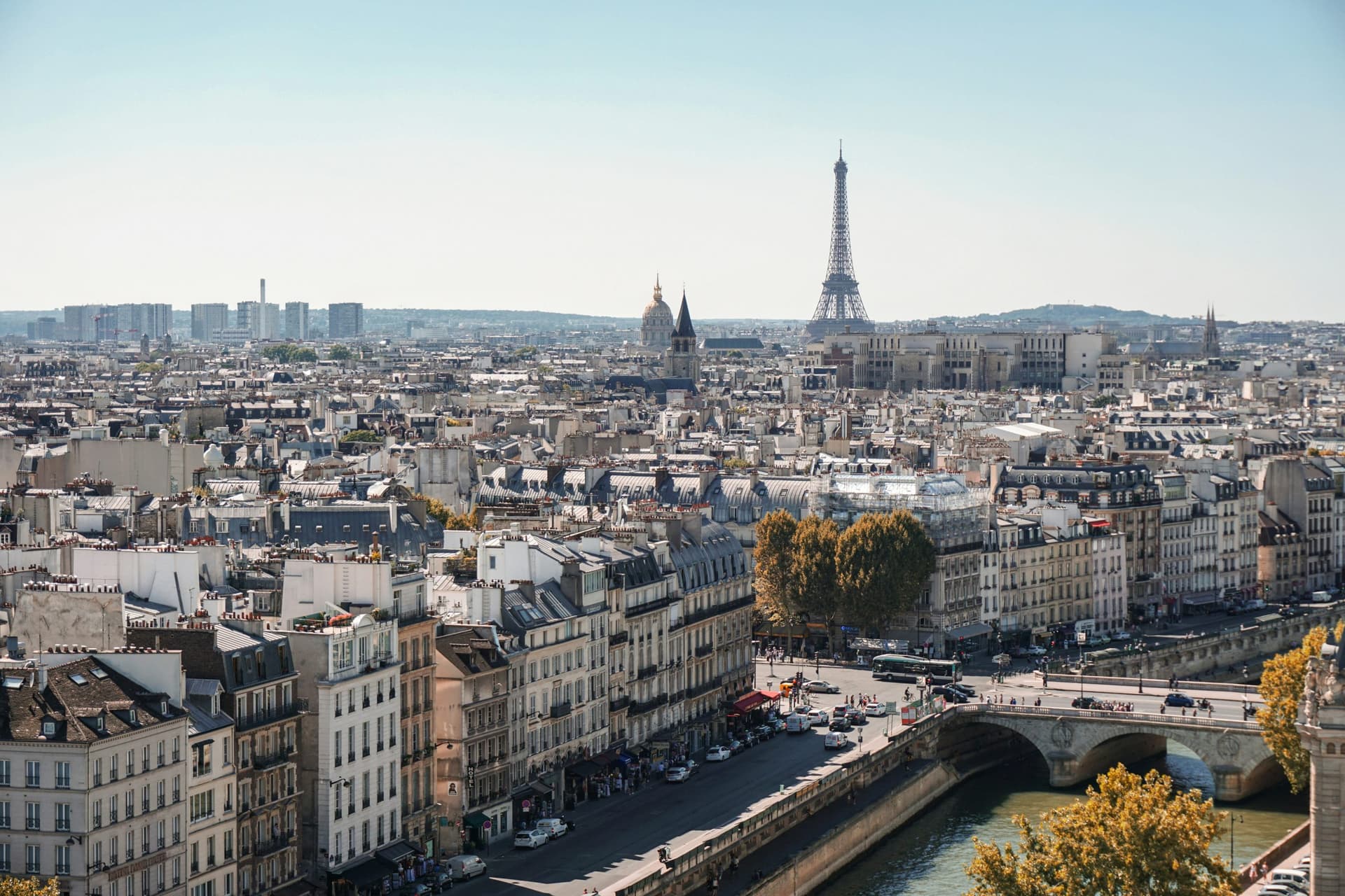 Toits de Paris et Tour eiffel