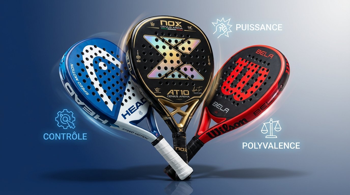 Showcase des meilleures raquettes de padel goutte d'eau